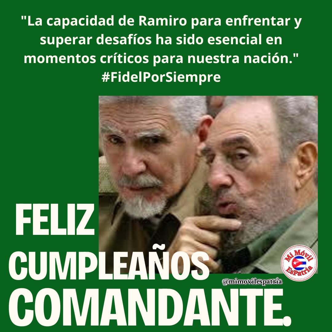 Con #HonorHolguinero felicitamos al comandante Ramiro Valdés en su 93 cumpleaños.
<a href="/CubaCubacons/">Grupo Empresarial Construcción y Montaje</a> 
<a href="/ecoi16/">ECOI.16 🇨🇺 "Creando nuevos cauces"</a>