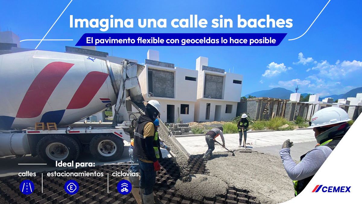 Si tuvieras el poder de transformar una calle... ¿Por dónde empezarías?
El pavimento flexible es la solución que deja atrás los baches, el desgaste y las reparaciones constantes.
La verdadera innovación comienza desde el suelo.
#Cemex