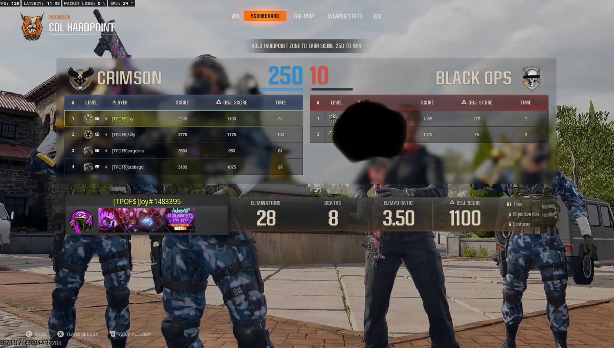 250-10 in a league match is fucking wild 😂
3-1 W in <a href="/TPCWomens/">TPC Women's</a> 

Sin City OutKastz 🔥
Partnered  with <a href="/Statix_esports/">Statix eSports</a> 

<a href="/oKzEsports/">OutKastz Esports</a> 
<a href="/tashagd_/">tashagd</a> 
<a href="/_joybearr_/">Joy 🤓</a> 
<a href="/AngelinaCODs/">Angelina</a> 
<a href="/ItzJustSilly/">Silly</a>