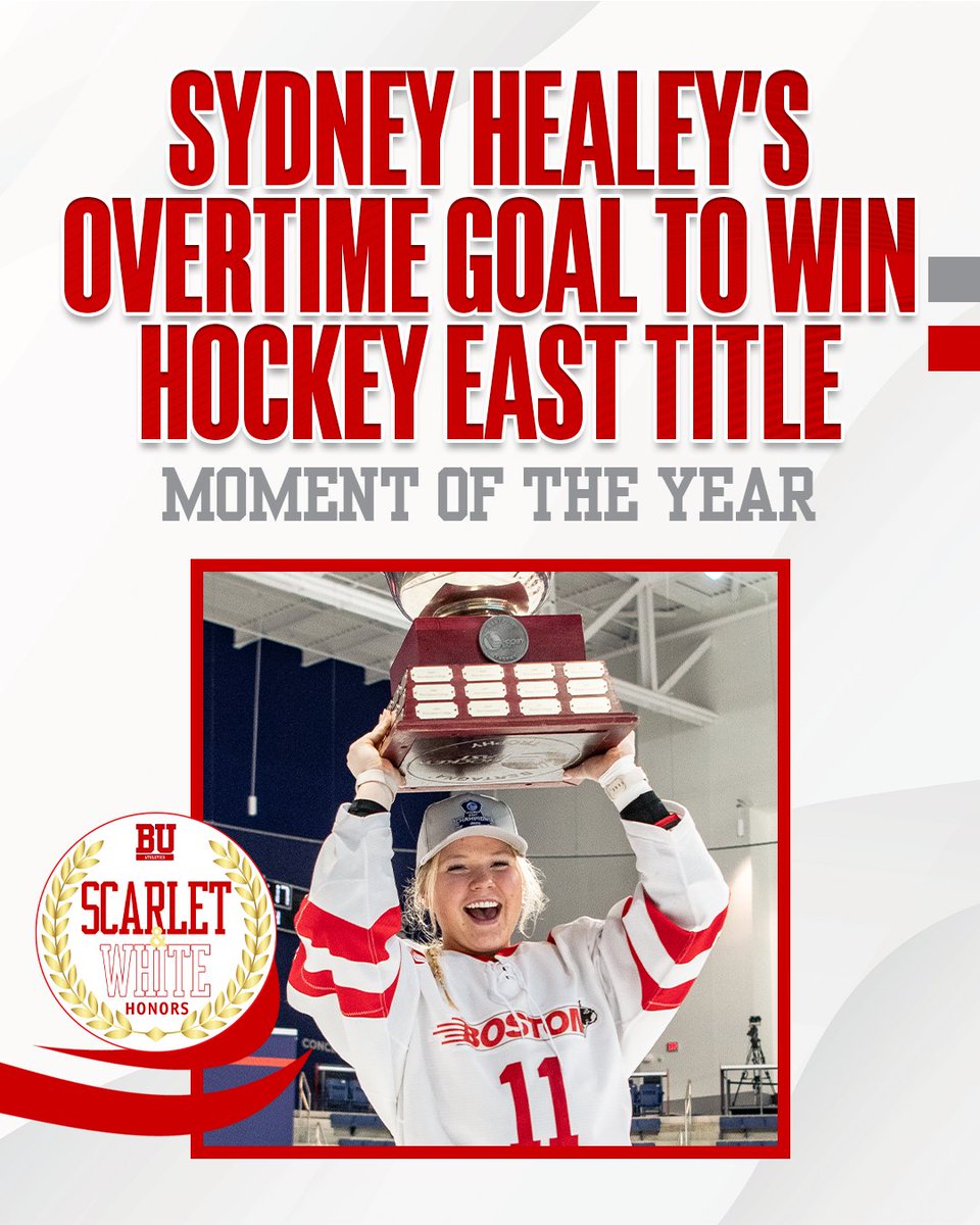 BU Athletics (@buathletics) on Twitter photo And the winner is Sydney Healey's overtime goal to lift <a href="/TerrierWHockey/">BU Women's Hockey</a> to the <a href="/hockey_east/">Hockey East</a> title!
#GoBU And the winner is Sydney Healey's overtime goal to lift <a href="/TerrierWHockey/">BU Women's Hockey</a> to the <a href="/hockey_east/">Hockey East</a> title!
#GoBU