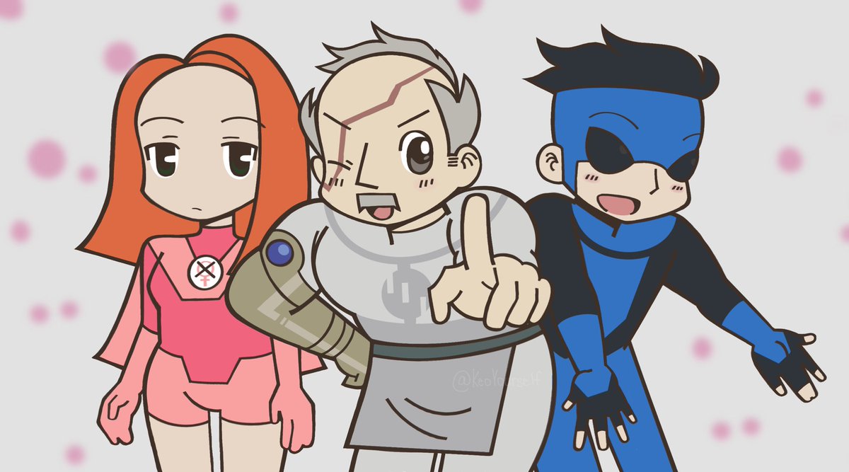 KeoYourself's tweet image. Nichijou X Invincible !!!! 
#INVINCIBLE #INVINCIBLESeason3 #invinciblefanart