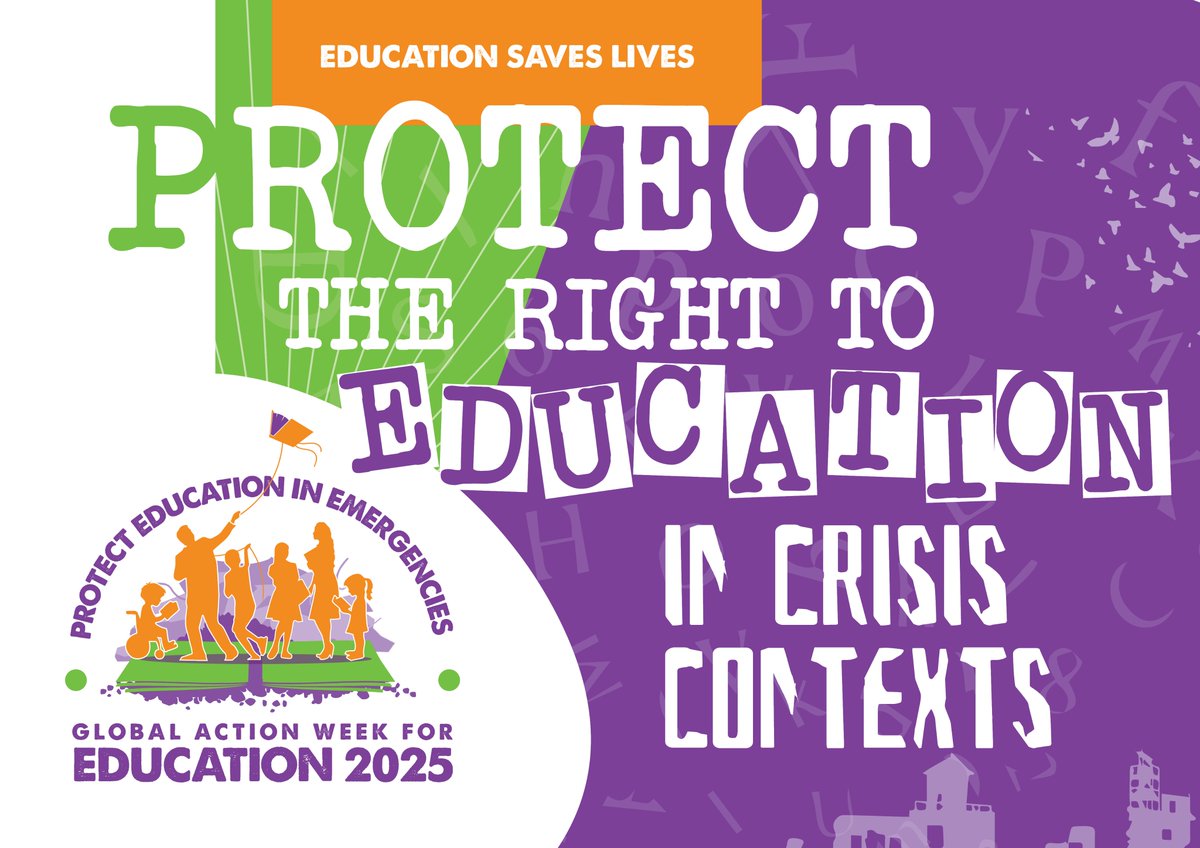 Yesterday marked the start of Global Action Week for Education 2025! Join us in advocating for the right to education in emergencies.
#EducationSavesLives #ProtectEducation #GAWE2025