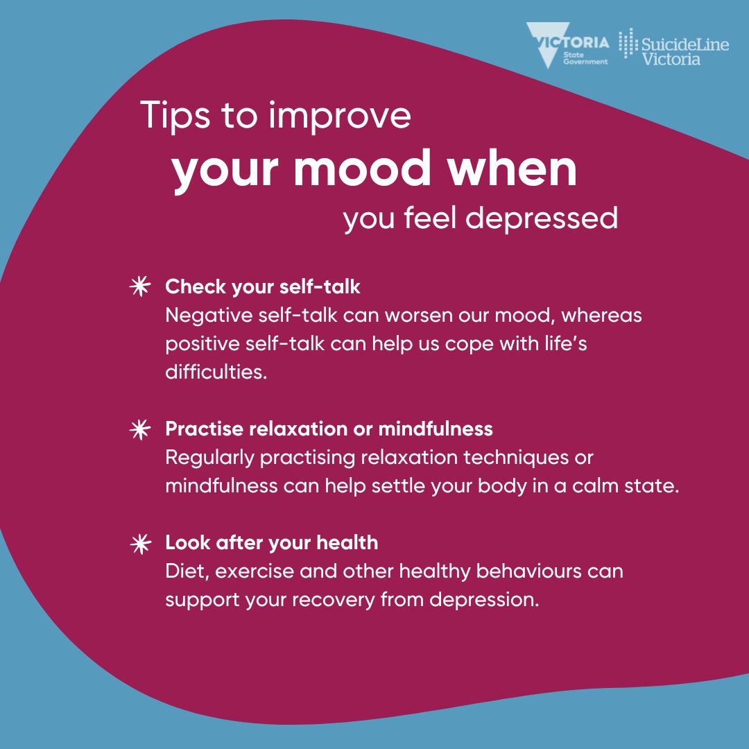 If you're struggling, small steps can make a difference. You don’t have to do it alone. If depression is affecting your daily life, reach out to a GP or mental health professional for support. Learn more about depression and how to get help here: suicideline.org.au/mental-health/…
