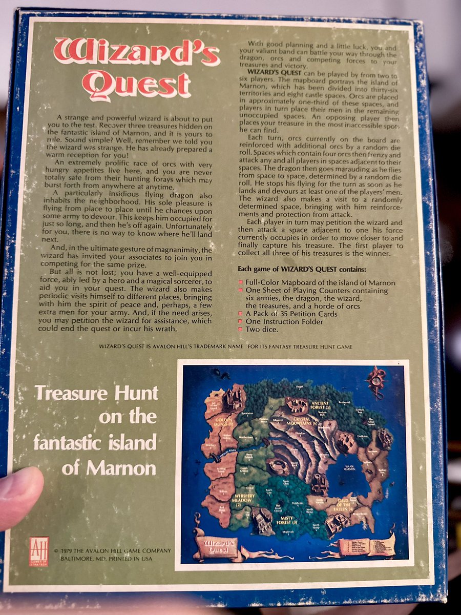 There was a time when you could buy individual boardgame components from Avalon Hill. Maybe I’ll fill out this order sheet for Outdoor Survival. #osr #dnd