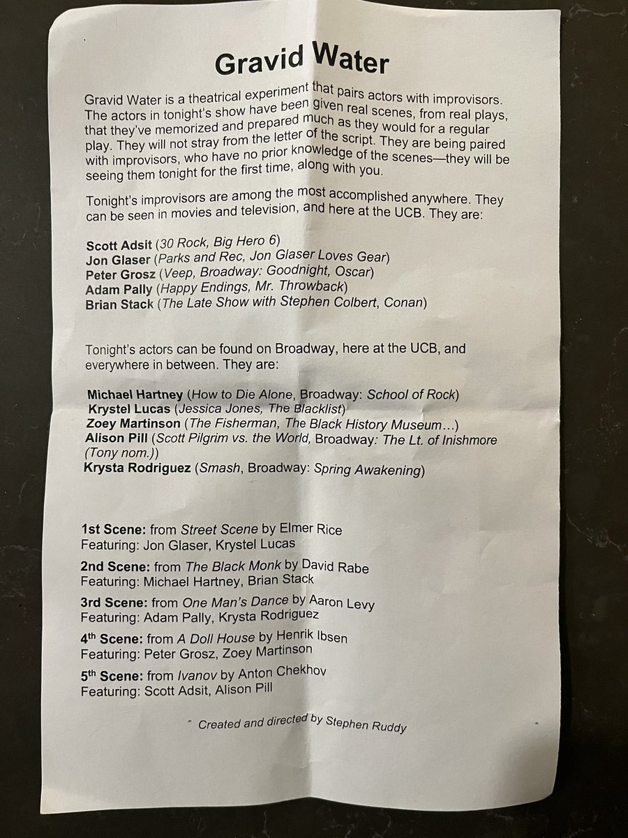 Terence Malangone (@spikemal) on Twitter photo Another incredible <a href="/GravidWater/">Gravid Water</a> show. I’m a broken record, but it’s truly one of the best shows in NYC every single month <a href="/ucbtny/">UCB Theatre NY</a>.
Go see it if you’re ever in town when it’s up! Another incredible <a href="/GravidWater/">Gravid Water</a> show. I’m a broken record, but it’s truly one of the best shows in NYC every single month <a href="/ucbtny/">UCB Theatre NY</a>.
Go see it if you’re ever in town when it’s up!