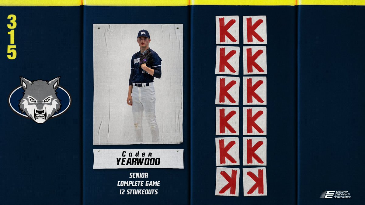 Caden Yearwood throws a complete game allowing 1 hit and striking out 12 as the Wolves beat Kings 4-0