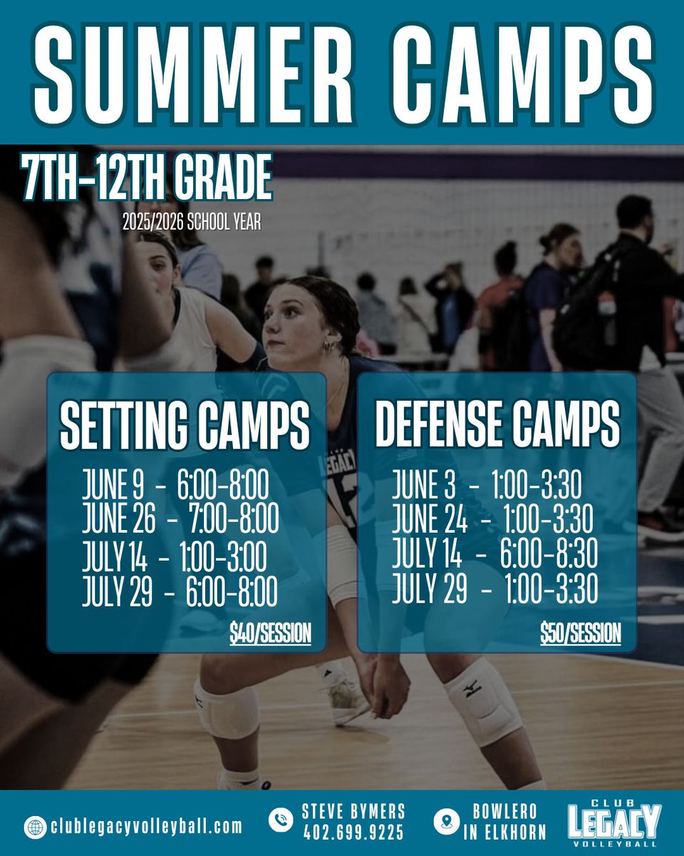 Summer camps are here ☀️  

Keep an eye out for daily posts of our summer schedule! Links are in our bio to get signed up.