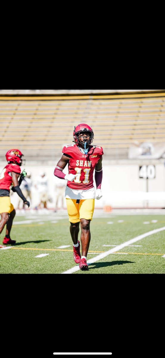 Honored and blessed to be re offered by <a href="/ShawUniversity/">Shaw University</a> <a href="/CDre1911/">Coach Andre George</a> ❤️