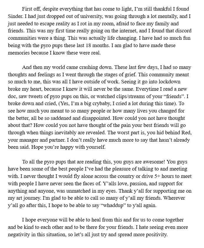 Fr0she_'s tweet image. To Sinder and the Pyro Pups