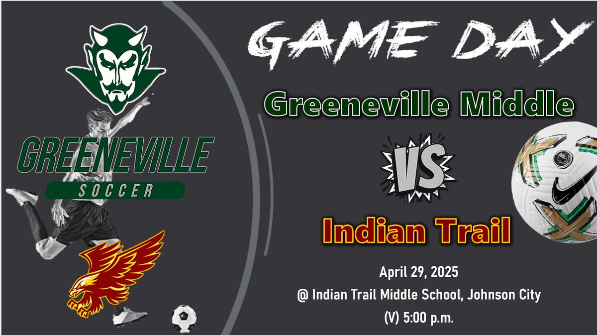 jeremy simerly (@jeremy_simerly) on Twitter photo GMS Athletics, Soccer
It's Game Day!
Go Devils! #RISEasONE #WEoverME
<a href="/GMS_greeneville/">Greeneville Middle School</a> <a href="/racheladamstn/">Dr. Rachel Adams</a> <a href="/CoachMcCall65/">Andy McCall</a>
<a href="/GMSDevilsSoccer/">GMS Soccer</a> <a href="/LLCoachJ/">Rustin Jones</a> <a href="/CoachDWood/">Dean Wood</a>
<a href="/williep665/">Big Willie Style 66</a> GMS Athletics, Soccer
It's Game Day!
Go Devils! #RISEasONE #WEoverME
<a href="/GMS_greeneville/">Greeneville Middle School</a> <a href="/racheladamstn/">Dr. Rachel Adams</a> <a href="/CoachMcCall65/">Andy McCall</a>
<a href="/GMSDevilsSoccer/">GMS Soccer</a> <a href="/LLCoachJ/">Rustin Jones</a> <a href="/CoachDWood/">Dean Wood</a>
<a href="/williep665/">Big Willie Style 66</a>