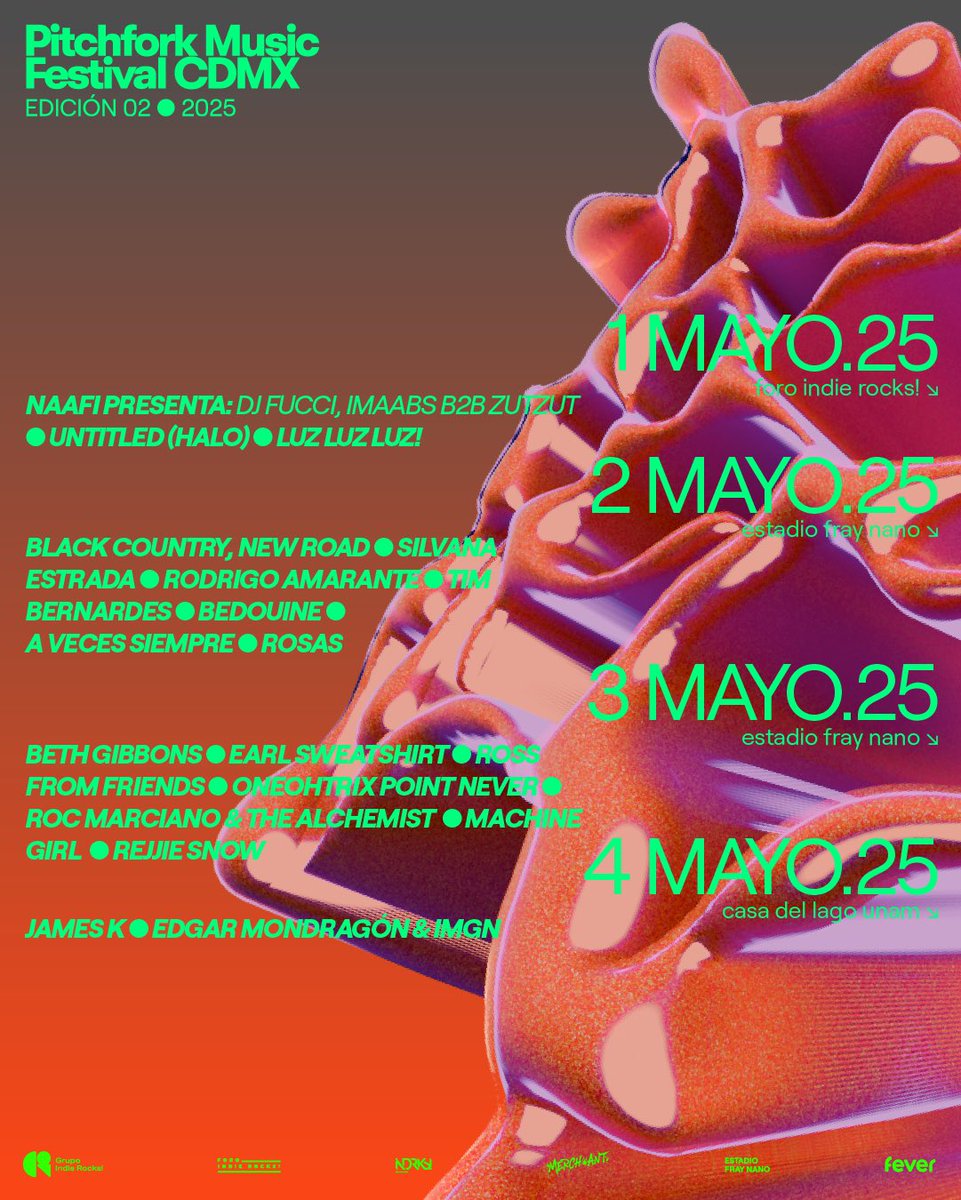 🚨🚨 BOLETOS GRATIS 🚨🚨

Queremos que se diviertan, es por ello que tenemos unos boletos para que este fin de semana vayan al Pitchfork (@pitchforkcdm) de la CDMX. 

Puede ser viernes o para el sábado, solo esperen dinámica de cada día y listo. 🙂‍↔️

RT para sacar la dinámica