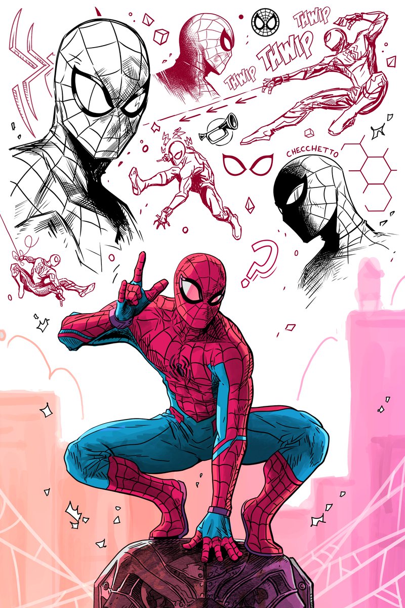 BrandonWardArt's tweet image. Some Studying:

#SPIDERMAN #SpiderManBrandNewDay #SpiderVerse