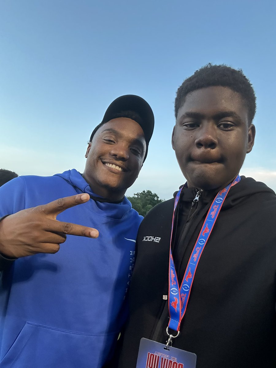 Hunter Adams (@heir_hunter1) on Twitter photo Thankful and grateful to be able to get back to the hilltop and meet with coaches, players and observe the last spring practice for the Mustangs.
#ponyup, #next #future
<a href="/mrfootballwait/">Jeremiah Wait</a>, <a href="/Deriqking__/">KING</a> <a href="/rhettlashlee/">Rhett Lashlee</a> @smurecruiting @smufootball <a href="/CoachHun_SMU/">Rickey Hunley Jr</a> <a href="/KendalLambert13/">Kendal Lambert</a> Thankful and grateful to be able to get back to the hilltop and meet with coaches, players and observe the last spring practice for the Mustangs.
#ponyup, #next #future
<a href="/mrfootballwait/">Jeremiah Wait</a>, <a href="/Deriqking__/">KING</a> <a href="/rhettlashlee/">Rhett Lashlee</a> @smurecruiting @smufootball <a href="/CoachHun_SMU/">Rickey Hunley Jr</a> <a href="/KendalLambert13/">Kendal Lambert</a>