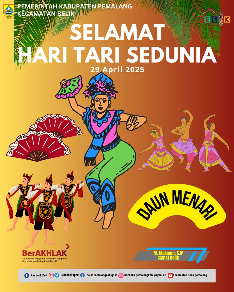 Camat Belik Muchammad Maksum, S.IP dan jajarannya mengucapkan Selamat Memperingati Hari Tani Sedunia
29 April 2025
<a href="/PemkabPemalang/">PemkabPemalang</a>
<a href="/KominfoPemalang/">DiskominfoPemalang</a>
<a href="/kabarpemalangID/">Kabar Pemalang</a>