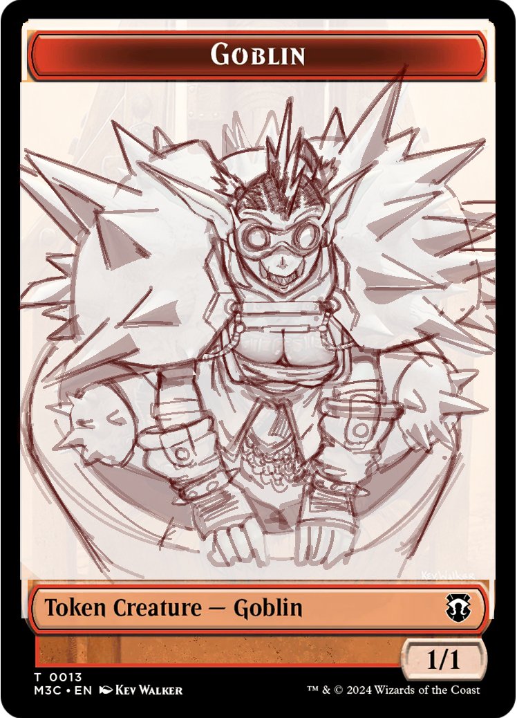 mtg alt art doodle for 1/1 red goblin
#MTG