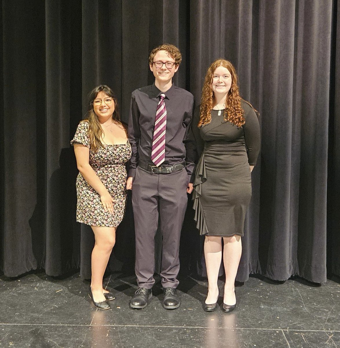 CTChorale's tweet image. We are so proud of our three honors recital singers who represented CTHS tonight! They were chosen out of 160 students who competed in solo and ensemble last Saturday as outstanding singers and represented us well! #CTChorale #LivePurpleSingGold #LivingTheLegacy