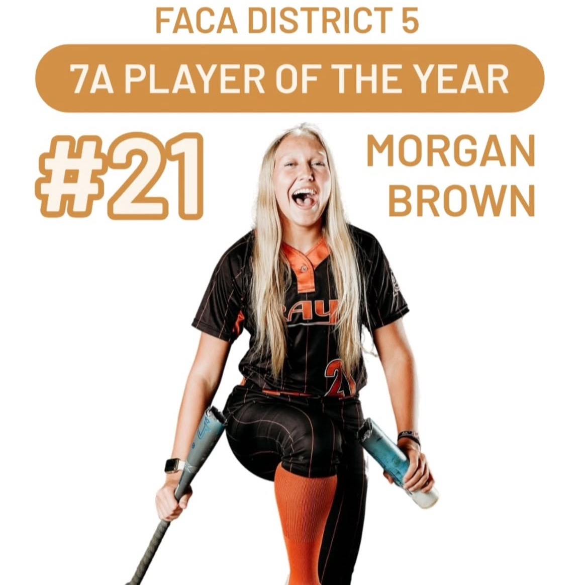 Morgan Brown (@morganlbrown27) on Twitter photo So thankful and blessed to be named 7A player of the year! <a href="/UnityPryor/">UNITY Pryor 18U</a> <a href="/purepowerpitch/">''Coach Mike'' Ellison</a> <a href="/JAXCoachE/">Erica Ayers</a> <a href="/CoachJordanSB/">Jordan Clark</a> <a href="/CoachBallMalone/">Cindy Ball-Malone</a> <a href="/JeffConrad10/">Jeff Conrad</a> <a href="/CoachPerkinsSB/">Sharon Perkins</a> <a href="/TopPreps/">College Coach / College Scout / College Recruiter</a> <a href="/CoastRecruits/">Coast 2 Coast Recruits</a> <a href="/PrepSoftball/">Prep Softball 🥎</a> So thankful and blessed to be named 7A player of the year! <a href="/UnityPryor/">UNITY Pryor 18U</a> <a href="/purepowerpitch/">''Coach Mike'' Ellison</a> <a href="/JAXCoachE/">Erica Ayers</a> <a href="/CoachJordanSB/">Jordan Clark</a> <a href="/CoachBallMalone/">Cindy Ball-Malone</a> <a href="/JeffConrad10/">Jeff Conrad</a> <a href="/CoachPerkinsSB/">Sharon Perkins</a> <a href="/TopPreps/">College Coach / College Scout / College Recruiter</a> <a href="/CoastRecruits/">Coast 2 Coast Recruits</a> <a href="/PrepSoftball/">Prep Softball 🥎</a>