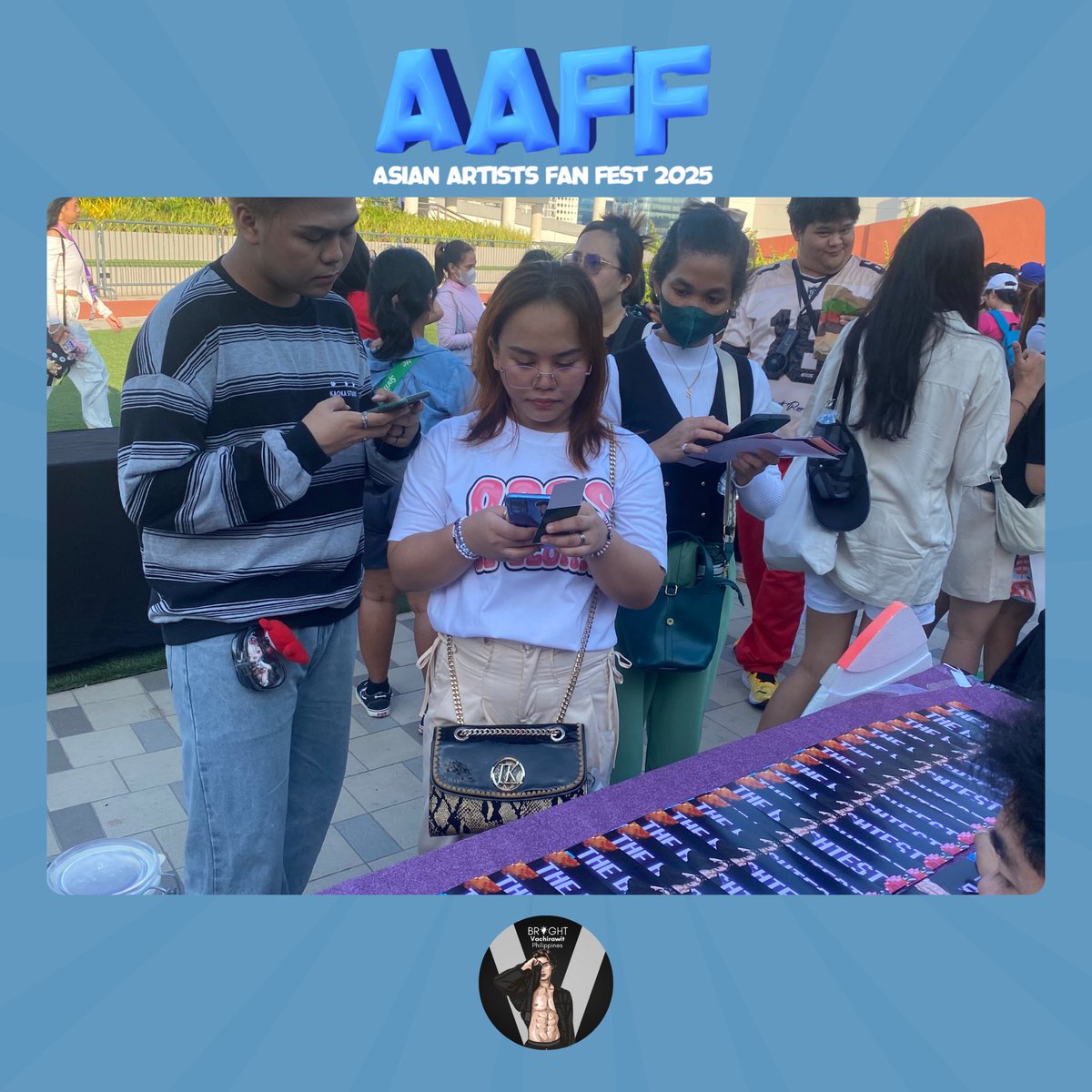 Bright Vachirawit Philippines Official (@bbrightphofc) on Twitter photo THE CLOUD BRIGHT BOOTH 💫
Thank you to Big Mama Production and all those who visited our booth to support us ⭐️
#AAFF2025 #AsianArtistsFanFest #BrightVachirawitPH #bbrightvc THE CLOUD BRIGHT BOOTH 💫
Thank you to Big Mama Production and all those who visited our booth to support us ⭐️
#AAFF2025 #AsianArtistsFanFest #BrightVachirawitPH #bbrightvc