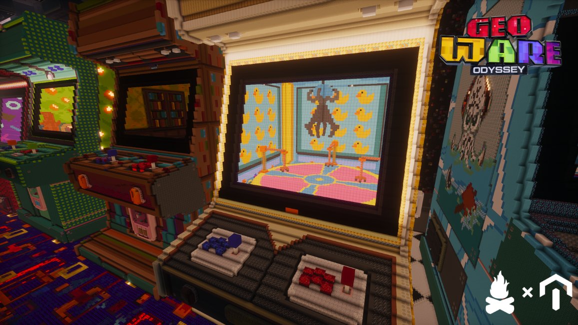 Una sala arcade retro gigante, minijuegos, luces, pantallas y pura nostalgia... 👾 

Así fue el primer dia del #GeoWareOdyssey de <a href="/aldogeotv/">aldo_geo</a>

Desde la inmensidad del arcade hasta la build de cada minijuego, fueron creados por nuestro equipo 🔥

Gracias <a href="/HexaCreators/">Hexa</a> por confiar