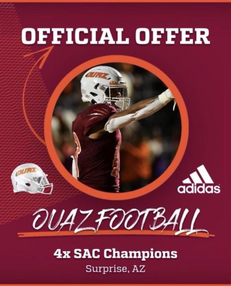 Jacob De Lazzaro (@jdelazzaro57) on Twitter photo Blessed to receive on offer from Ottawa University Arizona
<a href="/_coachwomack/">Chris Womack</a> <a href="/CoachMurphyQB/">Reilly Murphy</a> <a href="/OUAZFootball/">OUAZ Football</a> Blessed to receive on offer from Ottawa University Arizona
<a href="/_coachwomack/">Chris Womack</a> <a href="/CoachMurphyQB/">Reilly Murphy</a> <a href="/OUAZFootball/">OUAZ Football</a>