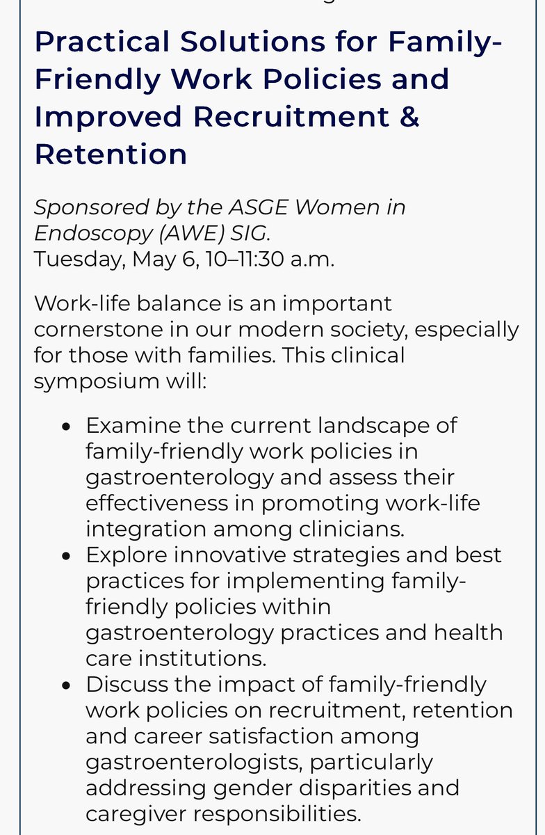 Dawn Sears, MD, FACG (@gutgirlmd) on Twitter photo Attending #DDW2025?
Look at this new session lead by <a href="/LaurenFeldMD/">Lauren Feld</a> ! <a href="/AmCollegeGastro/">ACG</a> President <a href="/AmyOxentenkoMD/">Amy Oxentenko MD</a> will also be sharing leadership’s role!
I won’t be there Tuesday but it looks like an amazing lineup!
Put it on your 🗓️ !
#HeForShe consider popping in! Attending #DDW2025?
Look at this new session lead by <a href="/LaurenFeldMD/">Lauren Feld</a> ! <a href="/AmCollegeGastro/">ACG</a> President <a href="/AmyOxentenkoMD/">Amy Oxentenko MD</a> will also be sharing leadership’s role!
I won’t be there Tuesday but it looks like an amazing lineup!
Put it on your 🗓️ !
#HeForShe consider popping in!