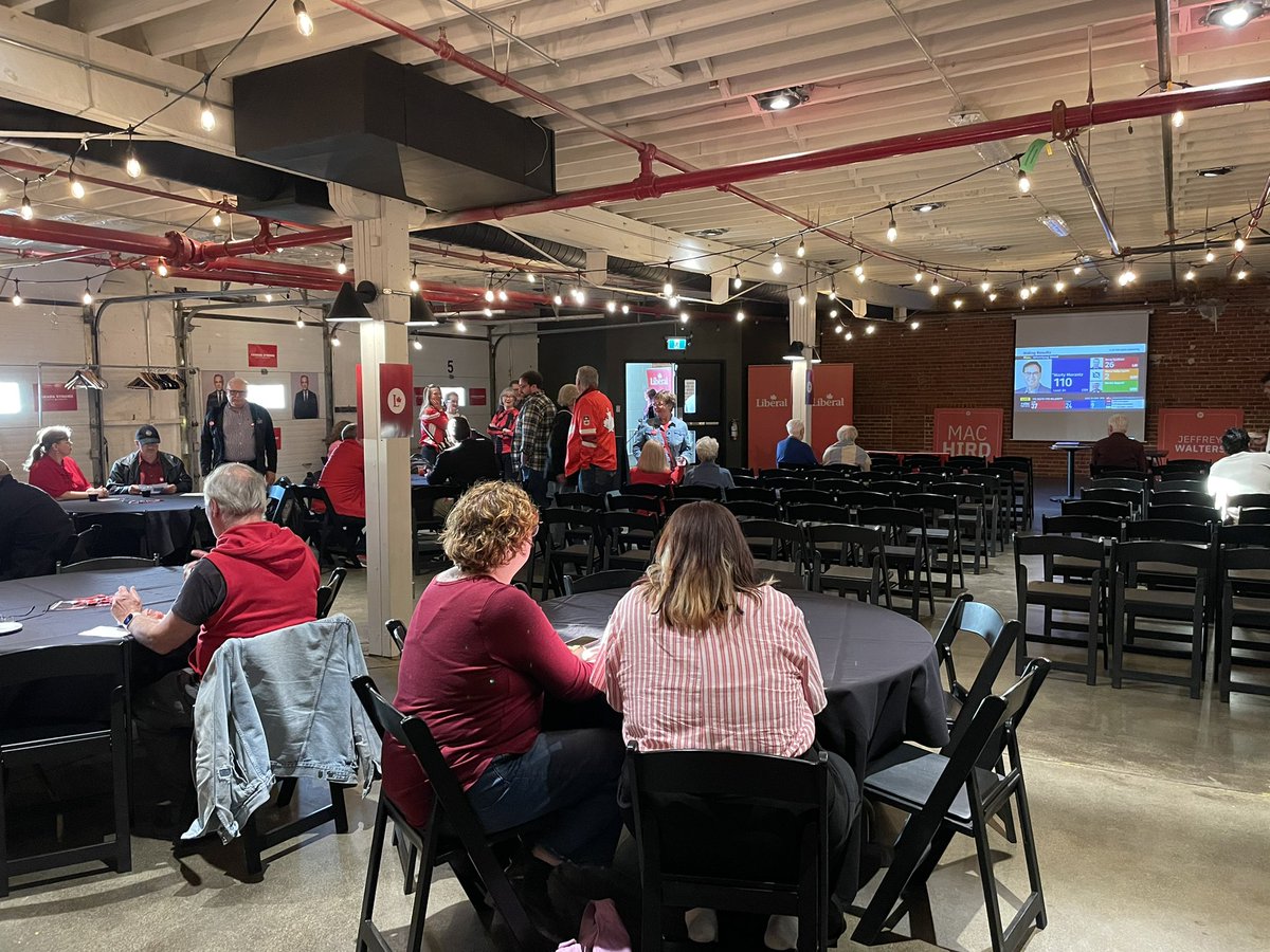 massie_gillian's tweet image. Happy Election Night! Polls have just closed in Saskatchewan.
I am at Liberal HQ in Regina tonight. Lots of supporters are trickling in.
@CJMENews @CKOMNews