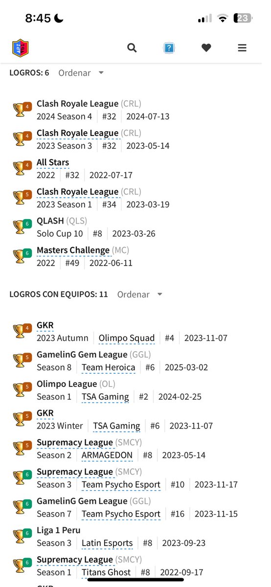 F/A for main team