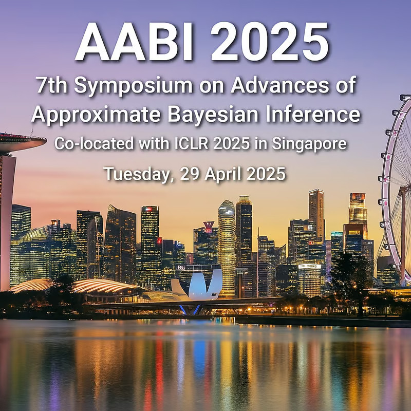 timrudner's tweet image. We just kicked off #AABI2025 at @NTUsg in Singapore!
We're livestreaming the talks here: timrudner.com/aabi2025!
Schedule: approximateinference.org/schedule/
#ICLR2025 #ProbabilisticML
