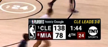 It's a 60-POINT LEAD for the Cavs over the Heat 🤯