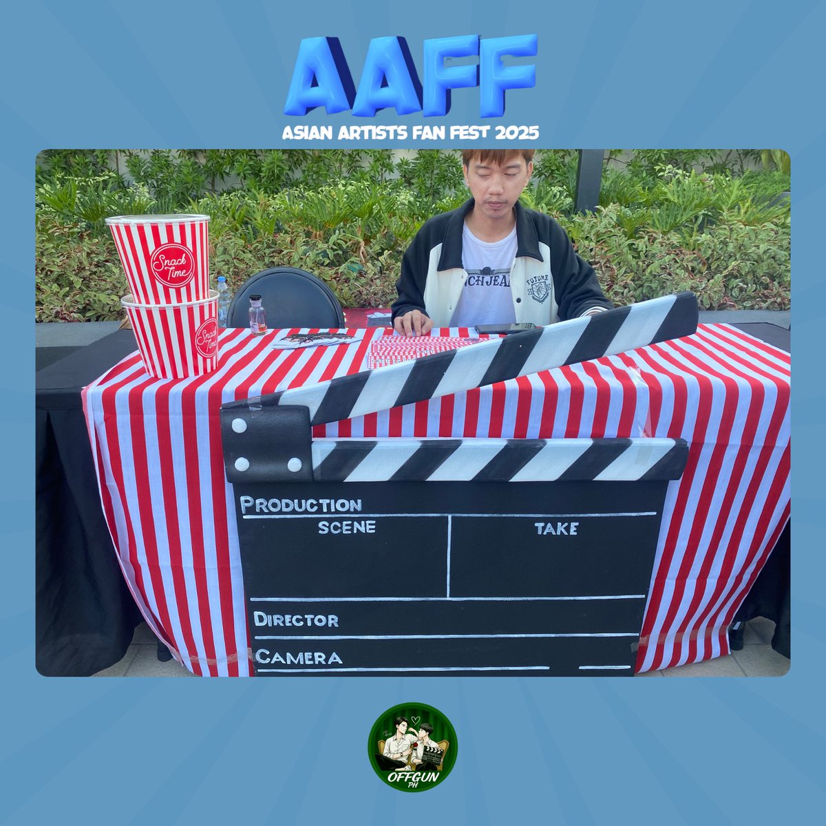 offgun_ph's tweet photo. OG MOVIE BOOTH 🎬

OffGun PH signing off for AAFF 2025 🫶🏻🤍

#AAFF2025 #AsianArtistsFanFest #OffGunPH #offjumpol #gunatthaphan #offgun https://t.co/X5lUM700Y7