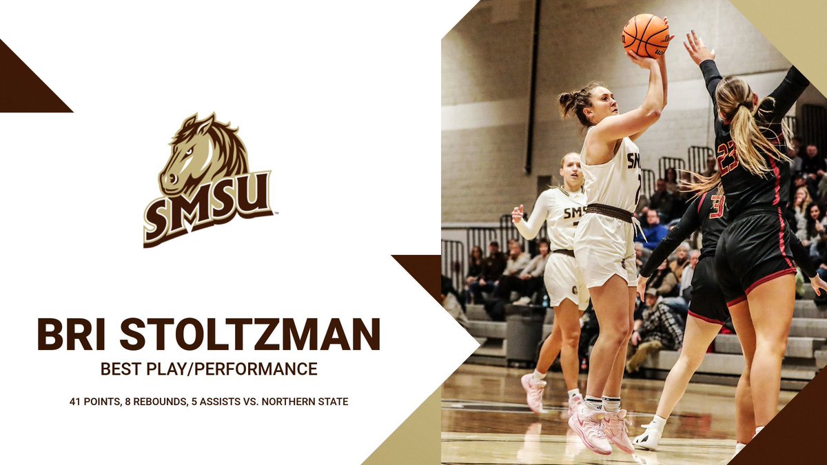 🌟Play of the Year!🌟

Bri Stoltzman notches the MAAC award for Play of the Year with her performance of 41 points, 8 rebounds and 5 assists while shooting 79% from the field.