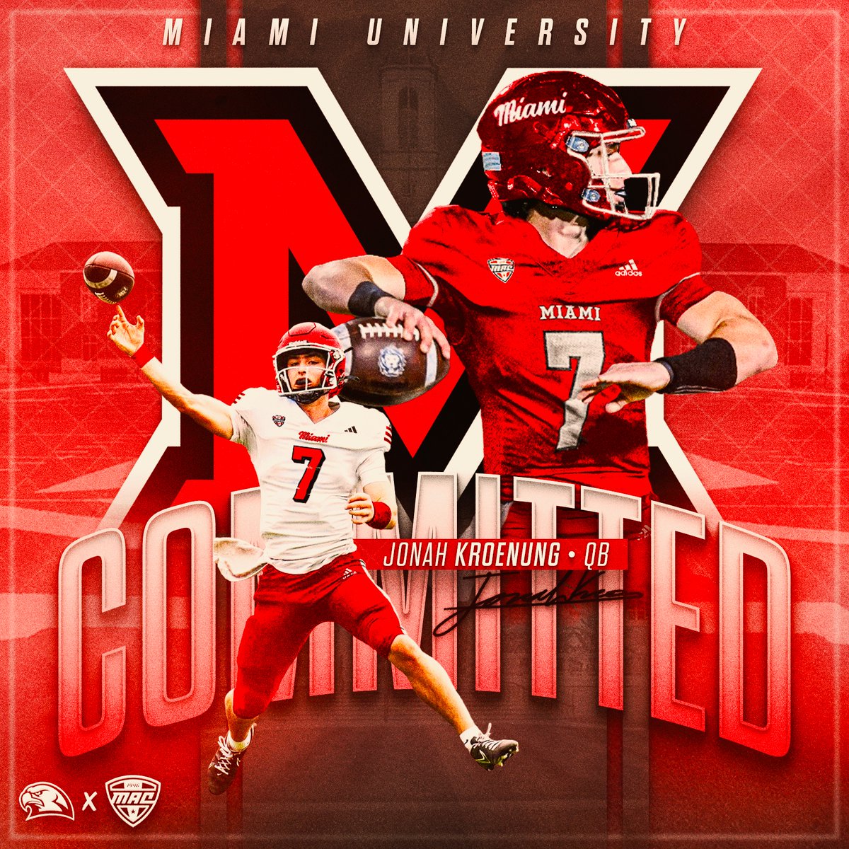 Jonah Kroenung (@jonah_kroenung) on Twitter photo Fired up to announce my commitment to play Division 1 football at Miami University! <a href="/MiamiOHFootball/">Miami Football</a>
Huge thank you to my family, coaches, teammates, and everyone who has supported me throughout the journey.
Ready to get after it, <a href="/Martin_Miami_HC/">Chuck Martin</a>, <a href="/CoachWelshMiami/">Patrick Welsh</a>, Fired up to announce my commitment to play Division 1 football at Miami University! <a href="/MiamiOHFootball/">Miami Football</a>
Huge thank you to my family, coaches, teammates, and everyone who has supported me throughout the journey.
Ready to get after it, <a href="/Martin_Miami_HC/">Chuck Martin</a>, <a href="/CoachWelshMiami/">Patrick Welsh</a>,