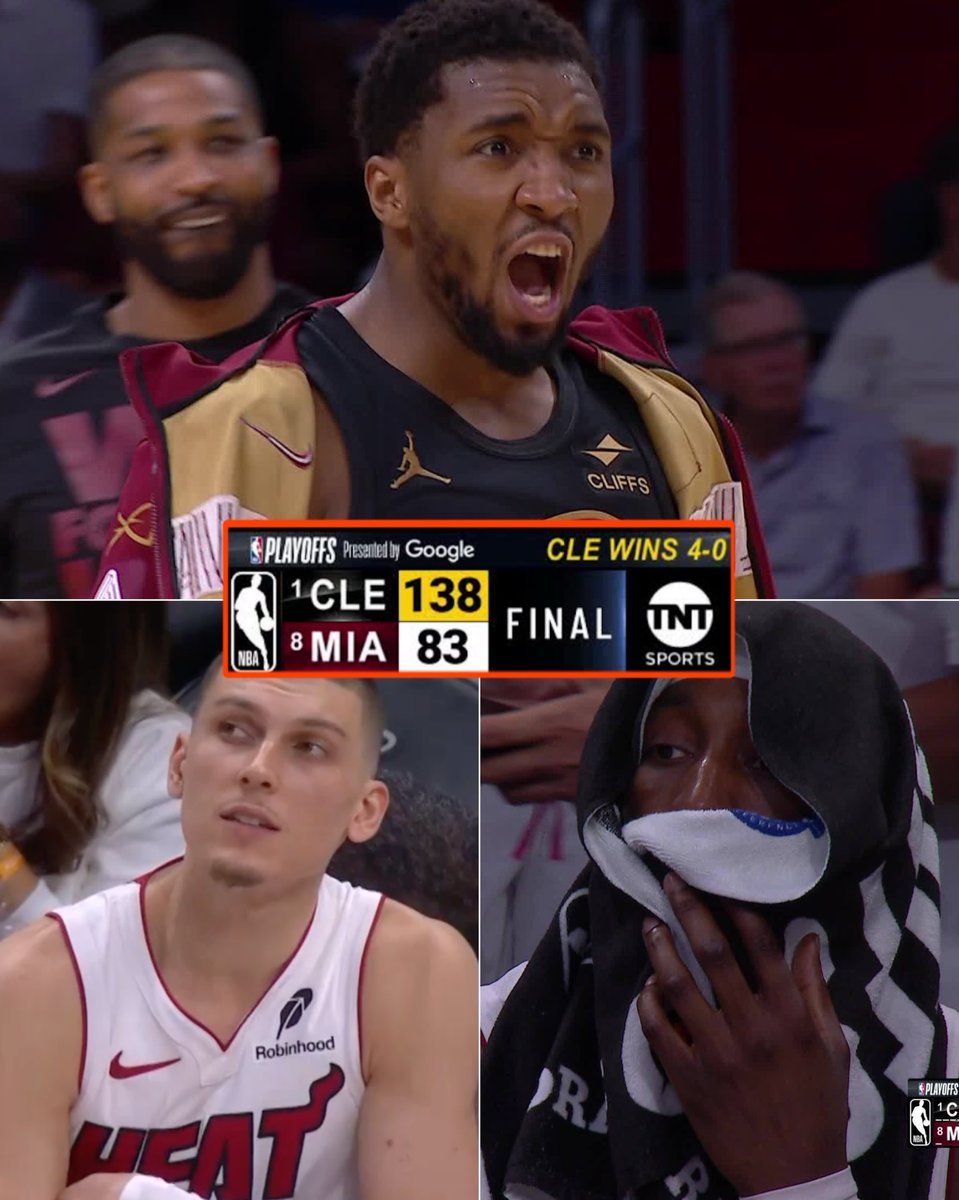 CAVS SWEEP HEAT IN 55-POINT BLOWOUT 🤯🧹

Cleveland's FIRST SWEEP SINCE 2018 🔥