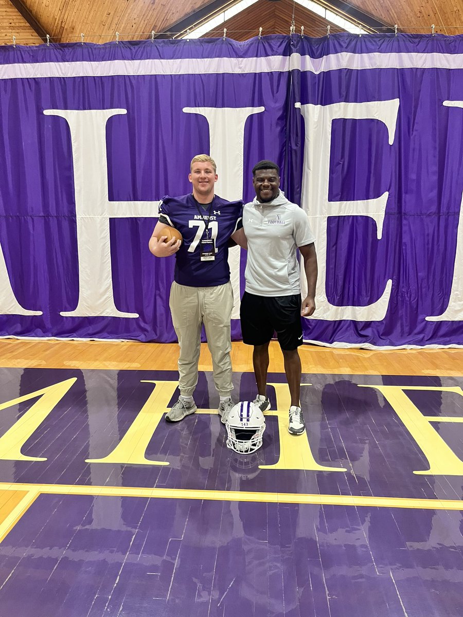 Timothy Jaracz (@timothy_jaracz) on Twitter photo I want to send a big thank you to <a href="/CoachMBallard/">Matt Ballard</a> and the staff at <a href="/AmherstCollFB/">Amherst College Football</a> for the invitation to their junior day! I had a great time being on campus and learning more about the school and program!
<a href="/PactPerformance/">Pact Performance</a> <a href="/LASpartansFB/">Lawrence Academy Fball</a> <a href="/ToonMarlon/">Marlon Toon</a> <a href="/PRZNewEngland/">Prep Redzone New England</a> <a href="/9weeksnescac/">9weeksnescac</a> I want to send a big thank you to <a href="/CoachMBallard/">Matt Ballard</a> and the staff at <a href="/AmherstCollFB/">Amherst College Football</a> for the invitation to their junior day! I had a great time being on campus and learning more about the school and program!
<a href="/PactPerformance/">Pact Performance</a> <a href="/LASpartansFB/">Lawrence Academy Fball</a> <a href="/ToonMarlon/">Marlon Toon</a> <a href="/PRZNewEngland/">Prep Redzone New England</a> <a href="/9weeksnescac/">9weeksnescac</a>