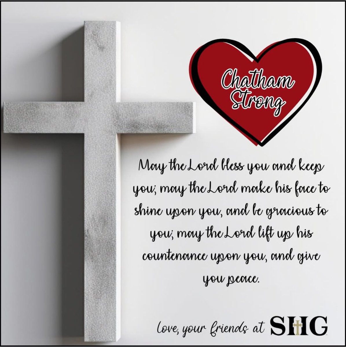 The SHG community is holding the Chatham community close to our hearts and lifting you up in prayer during this heartbreaking time.