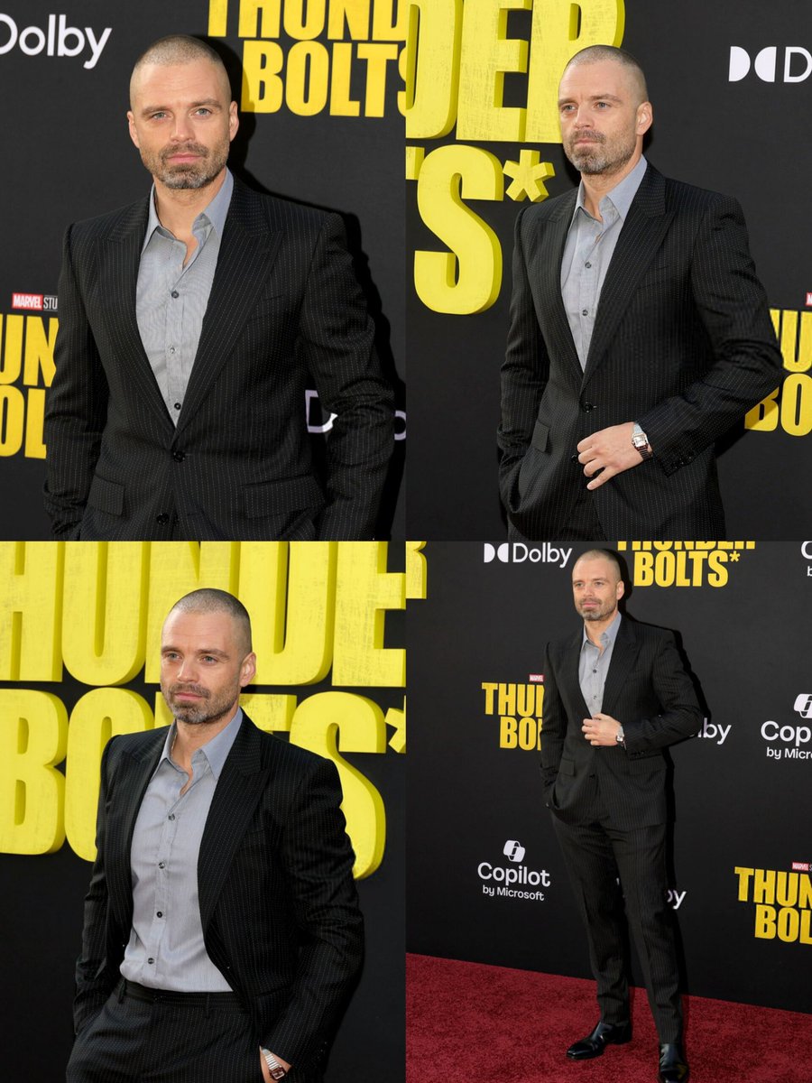Sebastian Stan at the #Thunderbolts* premiere.