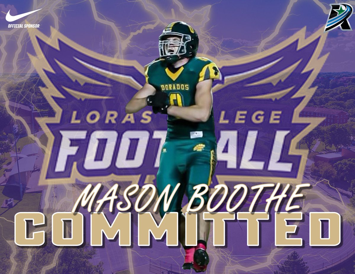 Mason Boothe (@masonboothe9) on Twitter photo I want to thank my family and coaches for being my biggest supporting cast and always being there for me. With that being said I want to announce I am committing to <a href="/LorasCollegeFB/">Loras Football</a> <a href="/FBCoachBlaze/">Coach Blaze</a> <a href="/CoachHipp34/">Cody Hipp</a> <a href="/CoachERossi/">Coach Eric Rossi</a> <a href="/CoachJordanAZ/">Jordan Hitchye</a> <a href="/SMckee41/">Scott McKee</a> I want to thank my family and coaches for being my biggest supporting cast and always being there for me. With that being said I want to announce I am committing to <a href="/LorasCollegeFB/">Loras Football</a> <a href="/FBCoachBlaze/">Coach Blaze</a> <a href="/CoachHipp34/">Cody Hipp</a> <a href="/CoachERossi/">Coach Eric Rossi</a> <a href="/CoachJordanAZ/">Jordan Hitchye</a> <a href="/SMckee41/">Scott McKee</a>