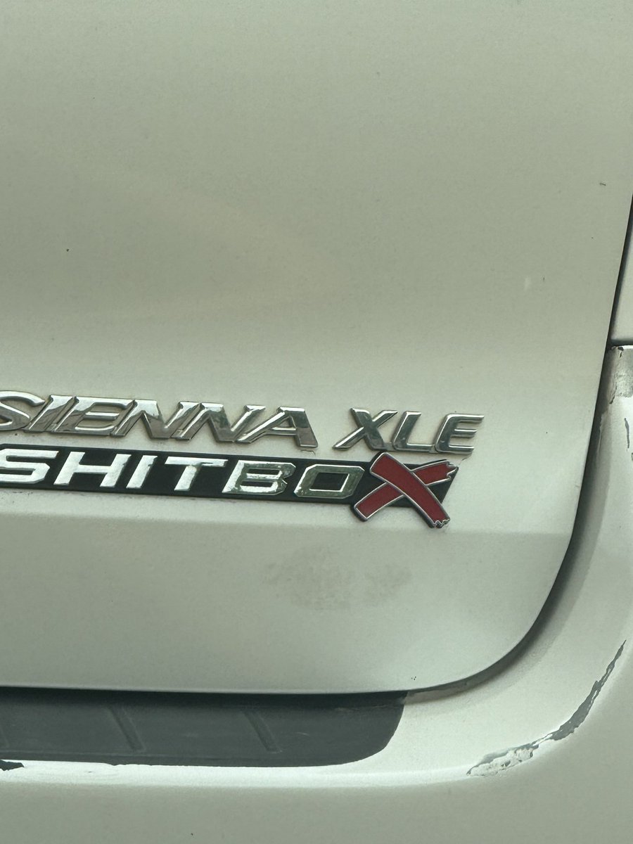 Pulled up behind this car today 😝. Needed this tag for my old Accord