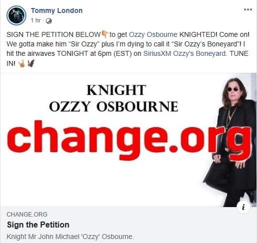 Ozzyhell's tweet photo. Flashback to 2019. Do you still support this @tommylondon ?
#KnightOzzy
https://t.co/0uOn8SJAK2 #SirOzzy https://t.co/FIDTlKceU0