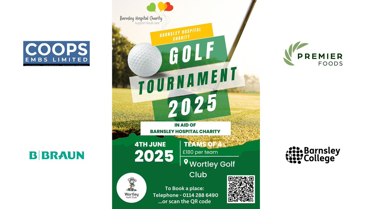 Barnsley Hospital Charity (@bhnftcharity) on Twitter photo β³οΈ Barnsley College Headline Sponsor β³οΈ
A huge thank you to <a href="/barnsleycollege/">Barnsley College</a> for being our headline sponsor
Whether youβre an avid golfer or just keen to support a great cause, this event promises to be a highlight of the golfing calendar. Book your team below π β³οΈ Barnsley College Headline Sponsor β³οΈ
A huge thank you to <a href="/barnsleycollege/">Barnsley College</a> for being our headline sponsor
Whether youβre an avid golfer or just keen to support a great cause, this event promises to be a highlight of the golfing calendar. Book your team below π