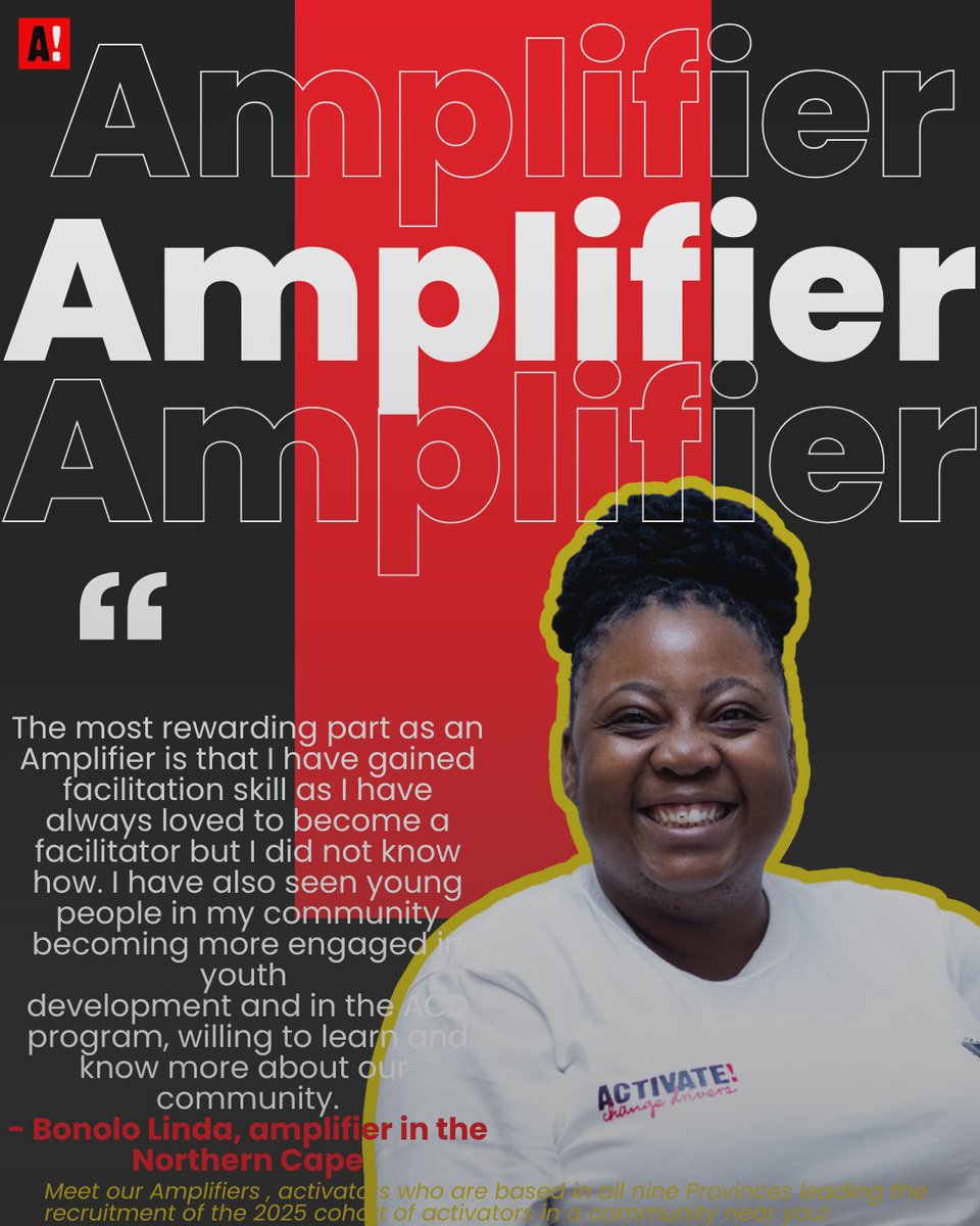 Listen, iWeekend enkulu, iphelile, mara our recruitment call is still here for you😀. We get a lot of inquiries on how can I become an activator? Its simple,  you can join our ACTIVATE! Change Drivers In Community Programme taking place in all nine (9) provinces.  

Read the