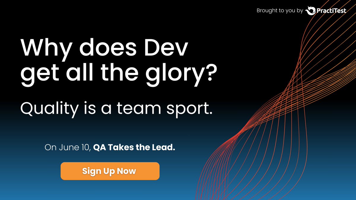 Tired of feeling under appreciated for all of your hard QA work?  This new event is just for you-   Join us on June 10th, for a full day of industry leaders sessions on how can #qatakesthelead.   practitest.com/qa-takes-the-l…