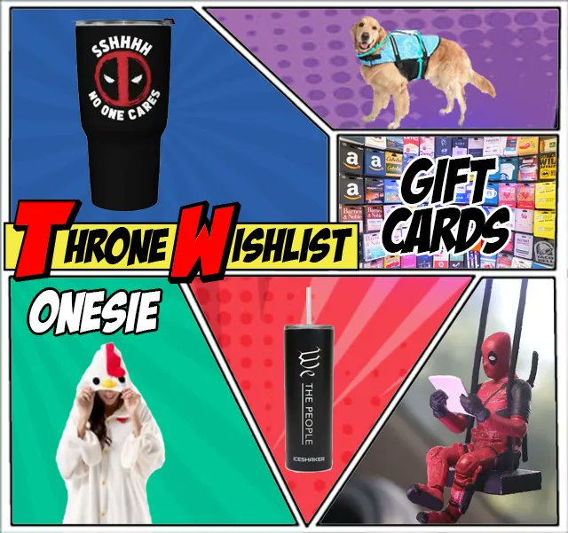 Thinking about me....or Talia even? Let us know with a gifty-gift. :point_right: :point_left:  throne.com/chickenmechanga throne.com/chickenmechang…