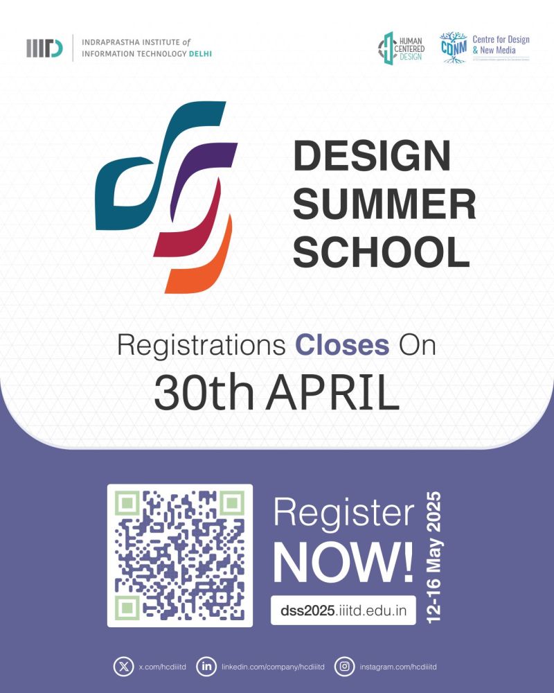 Center for Design and New Media (CDNM), IIIT-Delhi tweet media