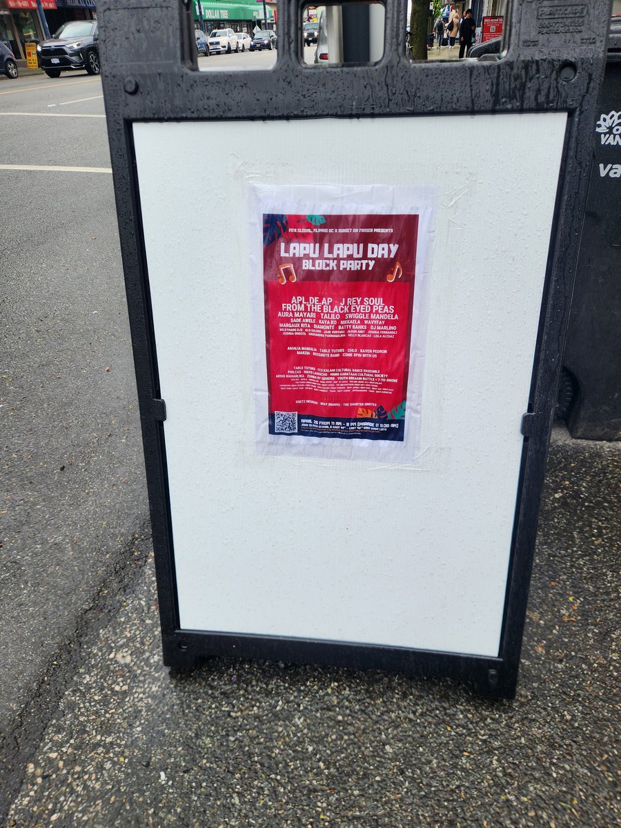 Latestbignews's tweet image. The original invitation for the Lapu Lapu celebration still there
#vancouverattack