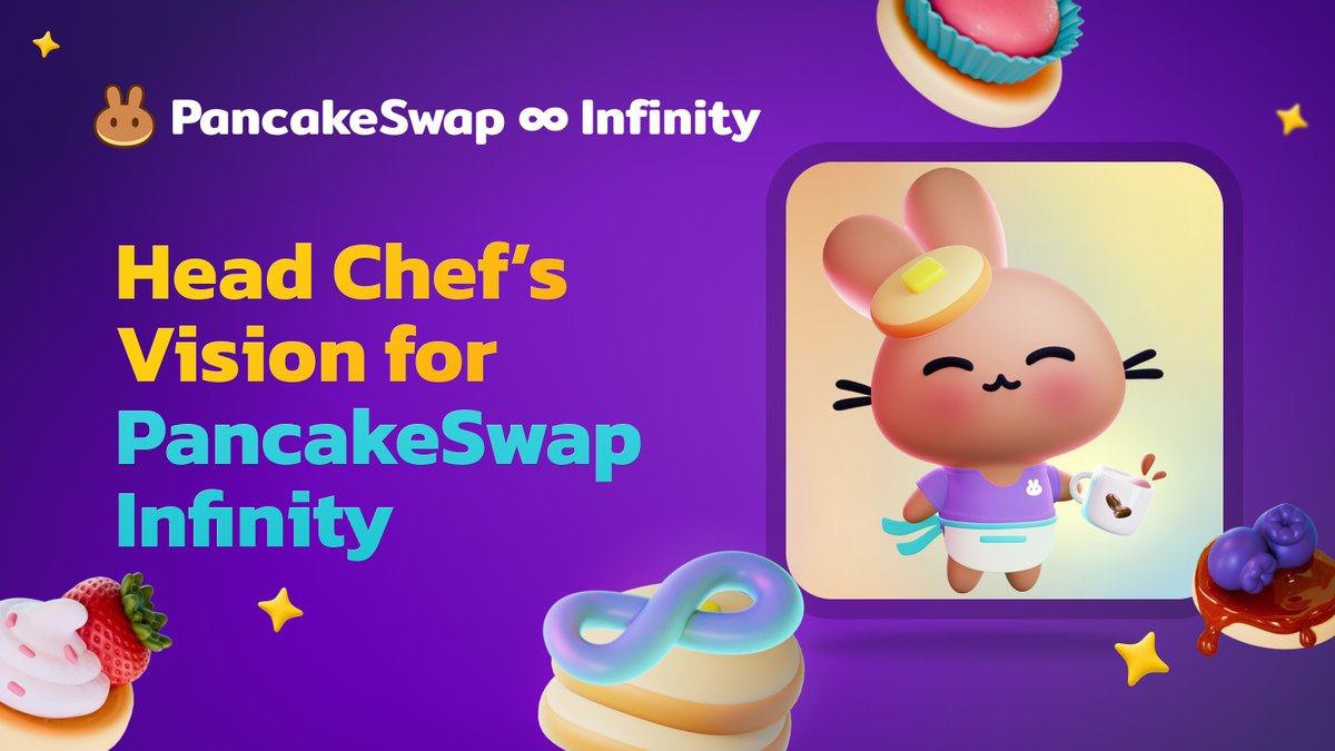 Check out <a href="/headchef_pcs/">headchef_pcs</a> vision for PancakeSwap Infinity blog.pancakeswap.finance/articles/chef-…

“PancakeSwap Infinity is a statement: we’re ready for the next level. It empowers you to innovate and optimize your DeFi experience."