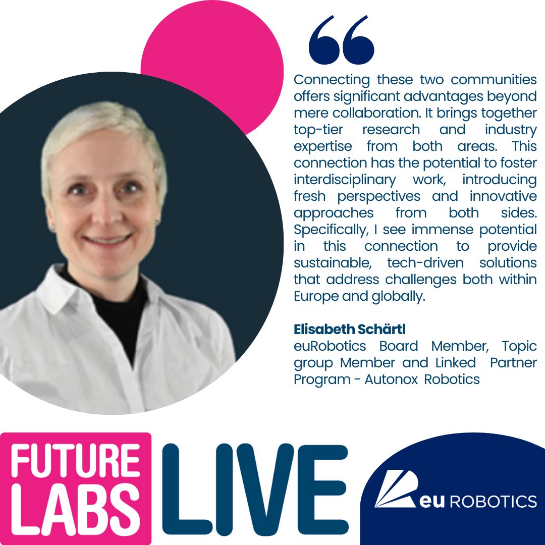 👉𝐁𝐚𝐜𝐤 𝐭𝐨 𝐁𝐚𝐬𝐞𝐥; 𝐞𝐮𝐑𝐨𝐛𝐨𝐭𝐢𝐜𝐬 Future Labs Live Basel

euRobotics aisbl team will be back in Basel, Switzerland again for this year’s edition on 27-28 May 2025 

🔬Future Labs Live -&gt; lnkd.in/gHvk3Be
🤖euRobotics -&gt; lnkd.in/eEmgHA_t