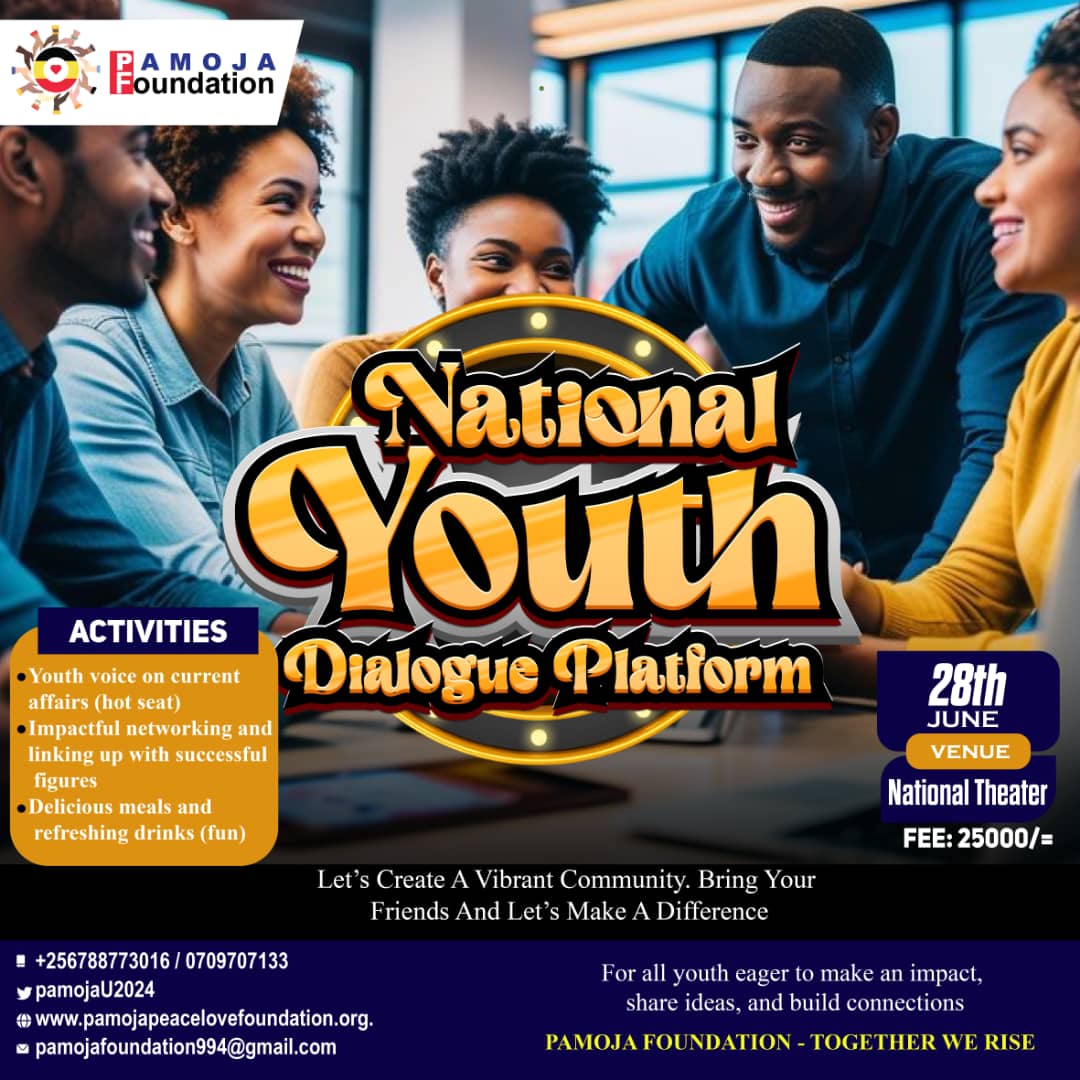 Youth we are job seeking 
As others are struggling with 
Business partners 

All is solved with an additional bonus 
Of soft skills through mentorship and leadership training programs 

<a href="/PamojaU2024/">PAMOJA PEACE &LOVE FOUNDATION.</a> has made it for everyone @ only 25k
Venue: National Theater 
Date: 28th June.