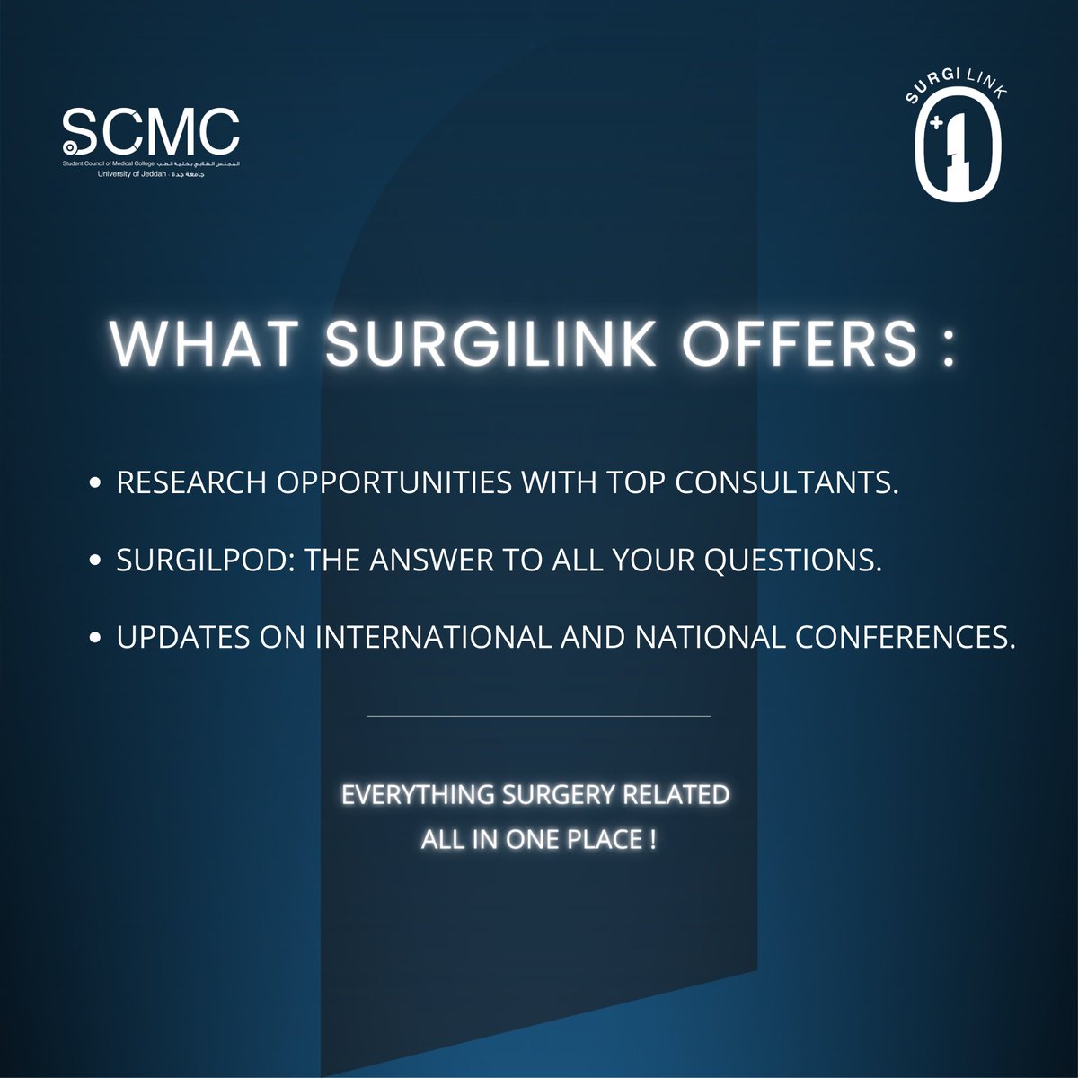 SurgiLink-Your link to the world of General Surgery! 

🔹Follow us and stay tuned as we work together to shape the future of surgery!

#SurgiLink #Surgery