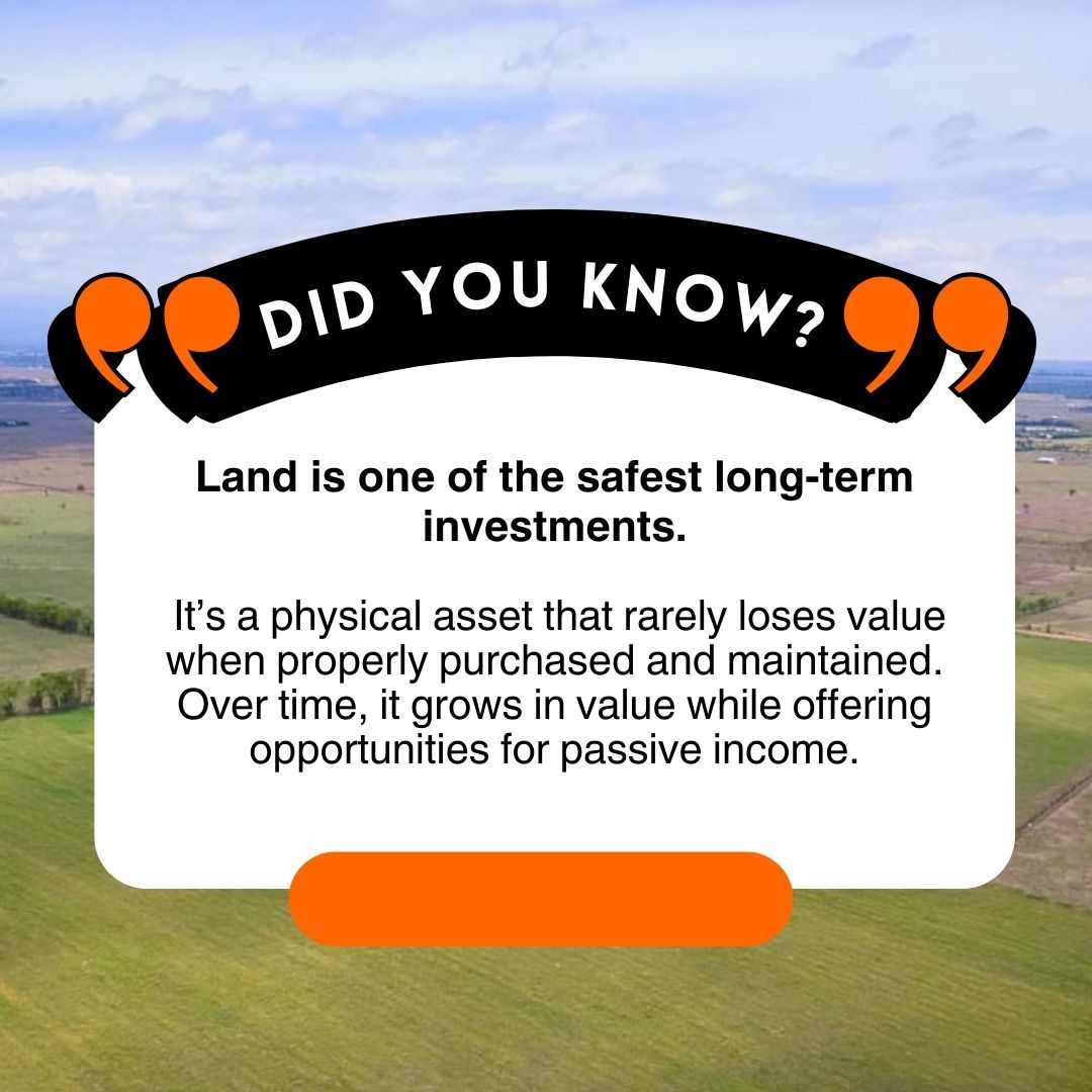 Land is not just dirt, it’s a powerful investment tool! 

When purchased wisely, land appreciates over time and can generate passive income while preserving wealth. 

Don’t wait to buy land—buy land and wait!

#wealthbuilding #realestatetips #secureyourfuture  #nisiriventures
